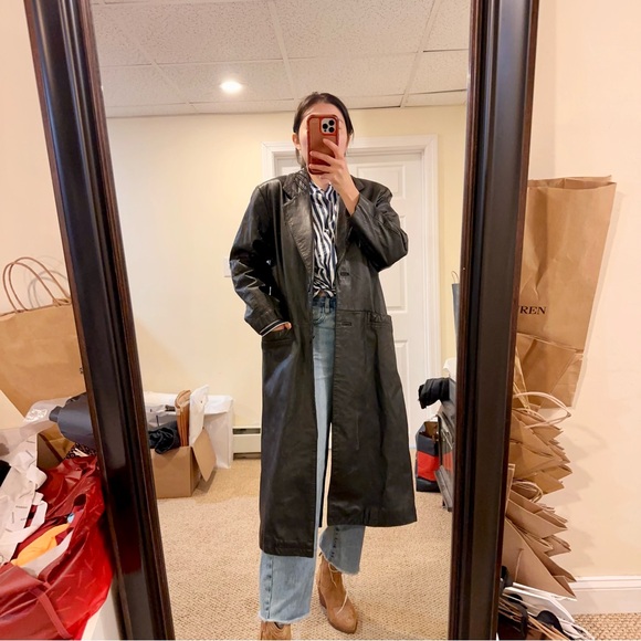 G lll leather women genuine leather black long sleeve vintage jacket - Picture 5 of 13